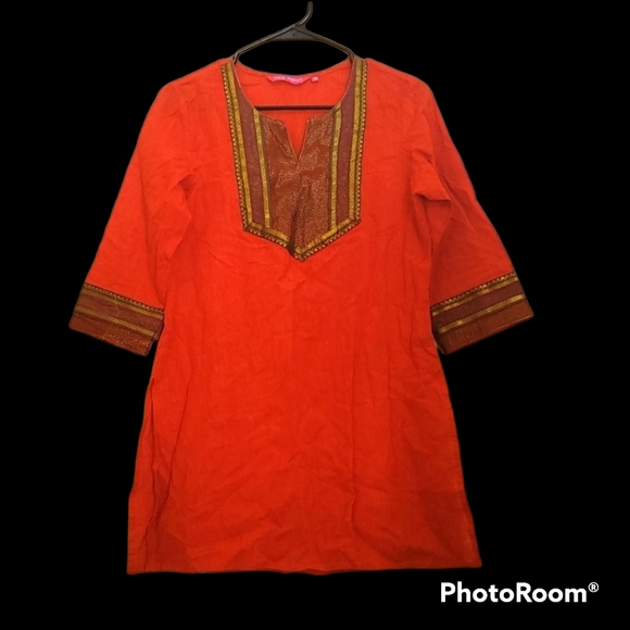 HIPPIE TUNIC DRESS (SHINES!) - Picture 3 of 7